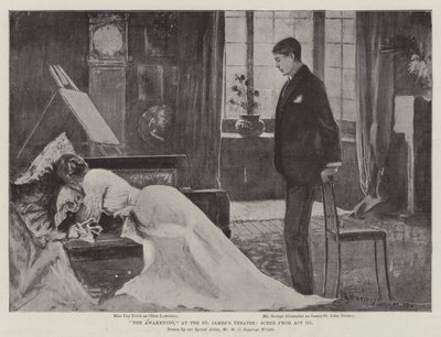Le Réveil, au théâtre St James, scène de l